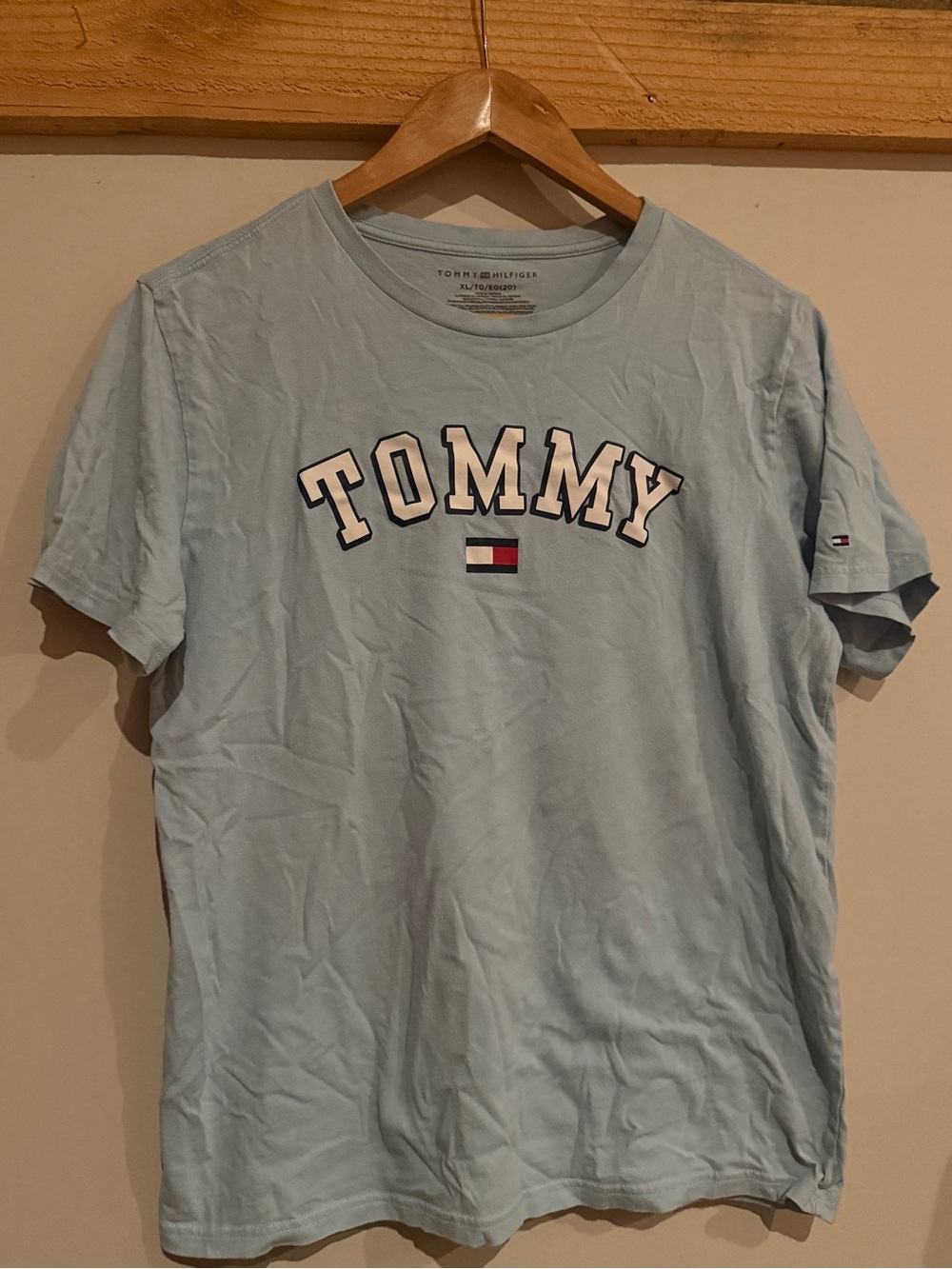 Tommy Hilfiger Light Blue Logo Short Sleeve Tee